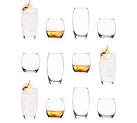 LAV Empire Glassware 12 Piece Set - Clear LAV Clear