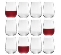 Gaia Extra Large Stemless Wine Glasses - 590ml - Clear - Pack of 12 LAV Clear One Size