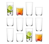 LAV Glassware Lav 12Pc Assos Highball Glasses & Tumblers Set