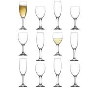 LAV Glassware Lav 12Pc Empire Wine Glasses & Champagne Flutes Set