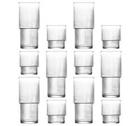 12 pack Helen Stacking Highball Glasses & Tumblers Set