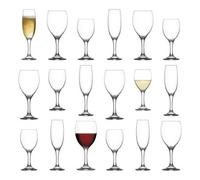 LAV Glassware Lav 18Pc Empire Wine Glasses & Champagne Flutes Set