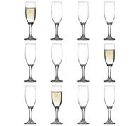 Misket Glass Champagne Flutes - 190ml - Pack of 12