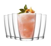 LAV 6x Clear 415ml Vega Highball Glasses - Tall Hi Ball Glass Water Gin Juice Cocktail Drinking Glassware Tumblers Set