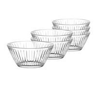 LAV Hestia Glass Snack Bowls - 10.5cm - Pack of 6 in Clear LAV Clear