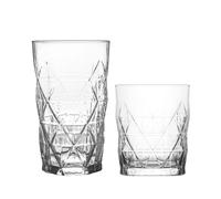 LAV Keops Glassware 12 Piece Set - Clear LAV Clear