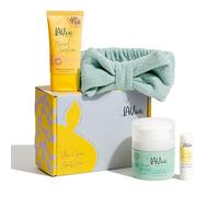 LAV KIDS Sun Ready Set, Face Moisturiser, SPF 50 Sunscreen, Lip Butter, Gift Box with Hairband (Blue Cream)