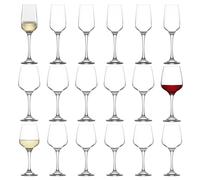 LAV Lal Stemware 18 Piece Set - Clear LAV Clear