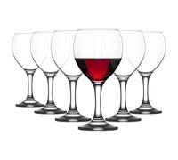 LAV Misket Red Wine Glasses - 260ml - Pack of 6 in Clear LAV Clear