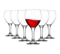 LAV Misket Red Wine Glasses - 365ml - Pack of 6 in Clear LAV Clear