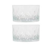 LAV Odin Glass Snack Bowls - 9.5cm - Pack of 2 in Clear LAV Clear