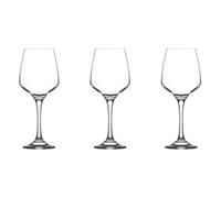 Lav Red Wine Glasses Contemporary Drinking Glass Set, 400ml - Box of 3