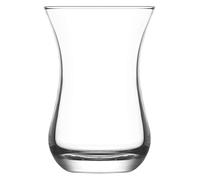 LAV Transparent Turkish Teacup Set of 6, Glass, 150cc