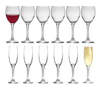 LAV Venue Stemware 12 Piece Set - Clear LAV Clear