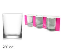 LAV Water Juice Tumbler Drinking Glass Set of 3pcs Gift Assorted