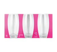 LAV Water Juice Tumbler Drinking Glass Set of 3pcs Gift Assorted