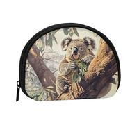 Lava Coin Purse - Coin Pouch Mini Change Purse for Coins, Keys, Lipstick and Essentials with Zipper Closure, Koala On The Tree, One Size, Fashion