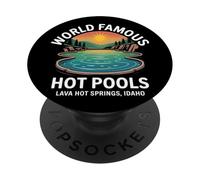 Lava Hot Springs Idaho Hot Pools PopSockets Adhesive PopGrip
