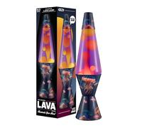 Lava Lamp - 14.5" Luminous Jellyfish - The Original Motion Lamp - Yellow Lava and Purple Liquid with Printed Base - Item #2424