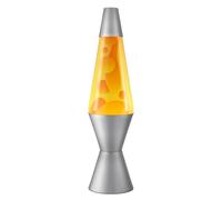 Lava Lamp - 14.5"- The Original Motion Lamp - Orange and Yellow Liquid with Silver Base - Item #2129
