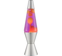 Lava Lamp 2125, Yellow Wax, Purple Liquid, Silver Base and Cap, Original 14.5 i