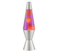 LAVA® - Lamp 2125, Yellow Wax, Purple Liquid, Silver Base and Lid, Original 14.5 Inch Motion Lamp from the Brand