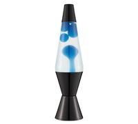 LAVA® - Lamp 2313, Blue Wax, Clear Liquid, Black Base and Lid, Original 14.5" Brand Motion Lamp, Blue/Clear