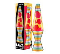 Lava Lamp 2493, Red Wax, Yellow Liquid, Decorative Base and Cap, Original 14.5 inch LAVA® Motion Lamp to Illuminate Your Mood