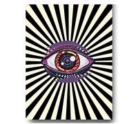 Lava Land Room Décor Aesthetic Eye Poster, Cool Hippy Vintage Retro Wall Art Print, Funky Room Décor Poster Print 70s 80s Poster for Dorm, Bedroom, Apartment Wall Decor 12x16 UNFRAMED