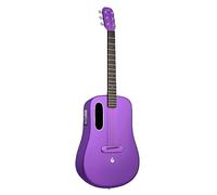 LAVA ME 4 Carbon Fiber Electric Acoustic Guitar with FreeBoost 3.0 System, Smart Guitar with Guitar Bag, Data Cable, Truss Rod Key, Supports 2.4GHz Wi-Fi/5G Bluetooth (36 Inches, Purple)