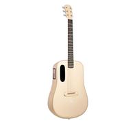 LAVA ME 4 Carbon Fiber Electric-Acoustic Guitar with FreeBoost 3.0 System, Smart Guitar with Guitar Bag, Data Cable, Truss Rod Wrench, Support 2.4Ghz WIFI/5G Bluetooth (36 inch, Soft Gold)