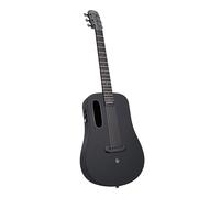 LAVA ME AIR Portable Carbon Fiber Electric-Acoustic Guitar. Travel Guitar for Beginners with Onboard Effects and Magnetic Pickup.BLACK