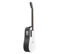LAVA ME Play Electric-Acoustic Guitar with FreeBoost System, Smart Guitar with Guitar Bag, Data Cable, Truss Rod Wrench, Support 2.4Ghz WIFI/5G Bluetooth (Nightfall & Frost White)