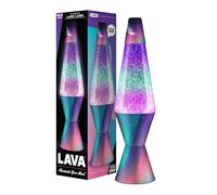 Lava Original Lamp - 14.5" Polar Glimmer - Silver Glitter, Multicolor Base and Globe- Home Décor Motion Light - 2048