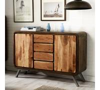 Lava Reclaimed Iron & Wooden 4 Drawer 2 Door Sideboard