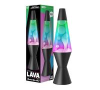 Lava The Original Lamp - 14.5" Gunmetal Grey - Classic Liquid Motion Lamp - Tri-Colored Green/Blue/Purple - Item #2098 (Amazon Exclusive)