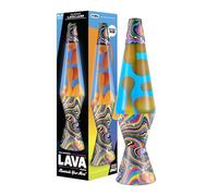 Lava The Original Lamp - 14.5" Splattered Distortion - Classic Liquid Motion Lamp - Orange Wax and Blue Liquid - Item #2427 (Amazon Exclusive)