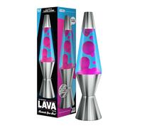 Lava The Original Lamp - 14.5" Techno Chrome - Classic Liquid Motion Lamp - Pink and Blue Liquid - Item #2097 (Amazon Exclusive)