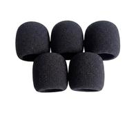 Lavaarite Handheld Microphone Foam Covers, Universal Mic Windscreen 5 Pack | High-Density Sponge Pop Filter Noise Reduction Sleeve for Shure SM58, KTV, Singing, Podcasting & Stage Performance, Black