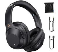 Lavales Bluetooth 5.2 Hybrid Active Noise Cancelling Headphones for Airplane Travel, 90H Playtime Wired and Wireless Over Ear ANC Headset for Adults, Android, Home Office