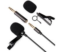 Lavalier Clip on Microphone Omnidirectional 3.5mm AUX Hands Free Record - MCP100