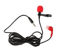 Lavalier Lapel Clip-on Microphone for Smartphones PC Audio Recording Red