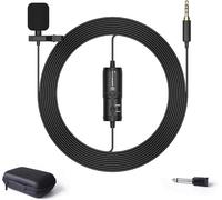 Lavalier Lapel Microphone 6M long Cable 6.35mm & 3.5mm Jack Mixer DJ Amplifier