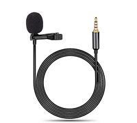 Lavalier Lapel Microphone Omnidirectional Mic Complete Set for Desktop PC Computer, Mac, Smartphone, iPhone Recording Vlog/YouTube/Interview/Video Conference/Podcast