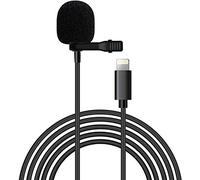 Lavalier Lapel Microphone,Professional Microphone,Omnidirectional Lapel Microphones with Easy Clip on System for iPhone X Xr Xs max 8 8plus 7 7plus 6 6s 6plus 5 / iPad (6M)