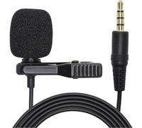 Lavalier Lapel Microphone, Professional Omnidirectional Lavalier Mic with 3.5mm Jack, Clip-on Mic Compatible with Android/Phone/Camera/PC for Interview, YouTube, Recording,Video Conference