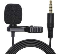 Lavalier Microphone, Clip on Omnidirectional Condenser Phone Mic, 3.5mm Wired 2 Mini Condenser Headset Mic, Hands Free Microphone for for Phone PC Laptop DSLR Camera Recording Interview, Podcast