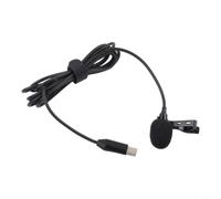 Lavalier Microphone for Insta360 X4 USB-C Lapel Mic High Fidelity Audio Recording Vlogging Kit 1.5m Cable Black(for X3/X2)