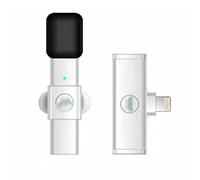 Lavalier Microphone Portable Audio Video Recording Mini Mic for Live Stream Phone Mic (Color : OneColor, Size : for iOS)