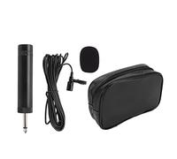 Lavalier Microphone, Professional Clip On Wired Microphone Omnidirectional Lapel Mic with 6.35mm 3.5mm Jack, 5m/16.4ft Cable, for Guitar Speech Piano Saxophone